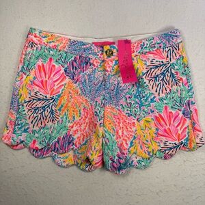 Lilly Pulitzer Women’s 4 Buttercup Knit Shorts Multi Splashdance NWT